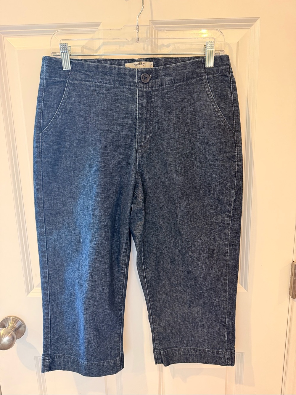 Riders by Lee Blue Denim Capris Size 8